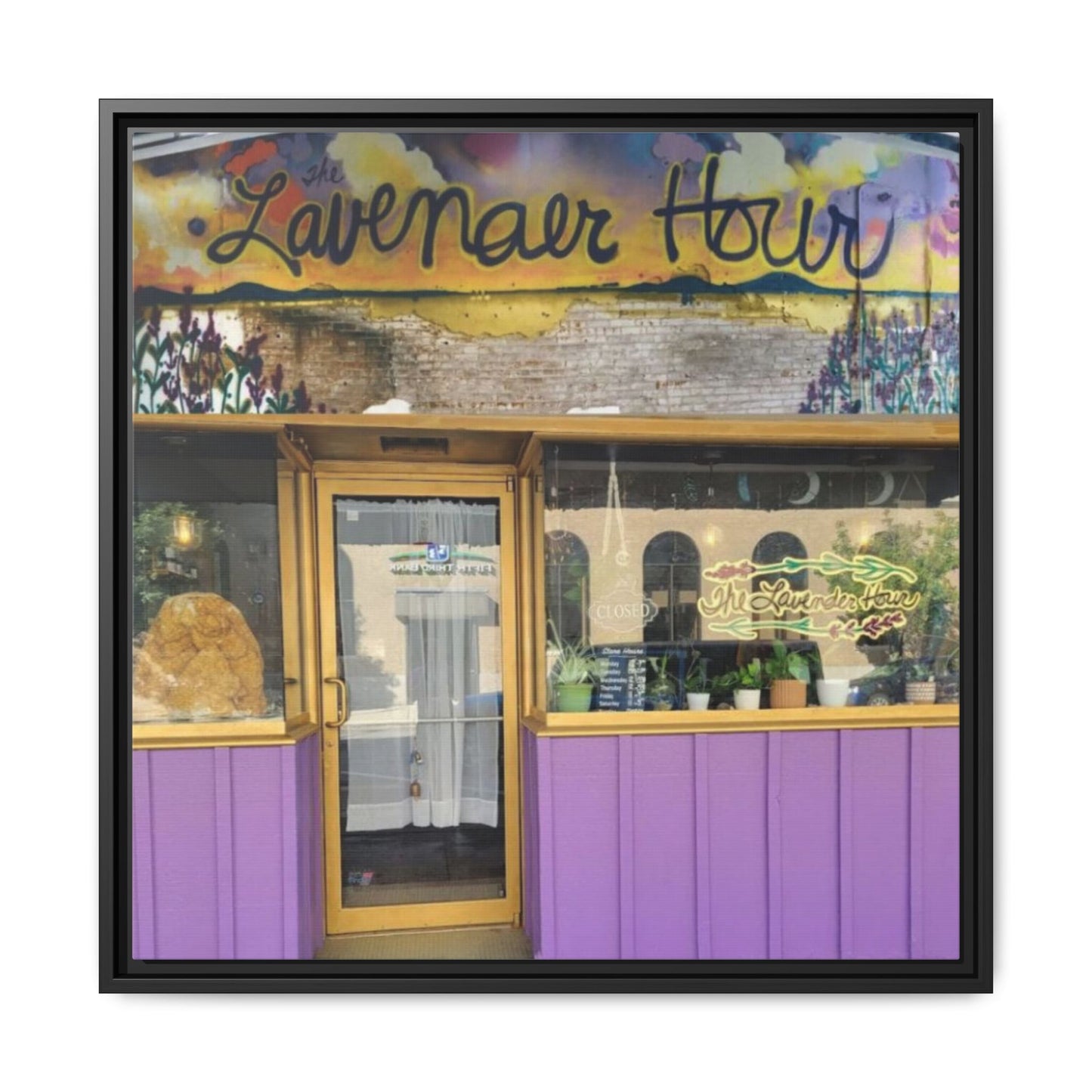 The Lavender Hour Findlay O. Framed Matte Canvas Art - The Lavenear Hour Storefront Decor