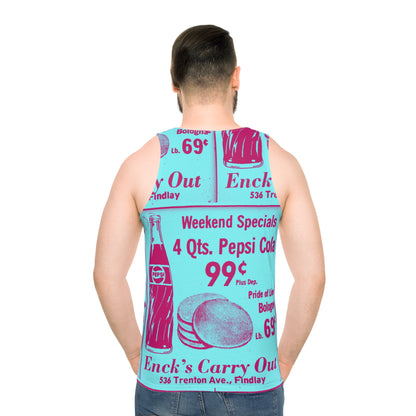 Enck’s Weekend Special Unisex Tank Top (AOP)