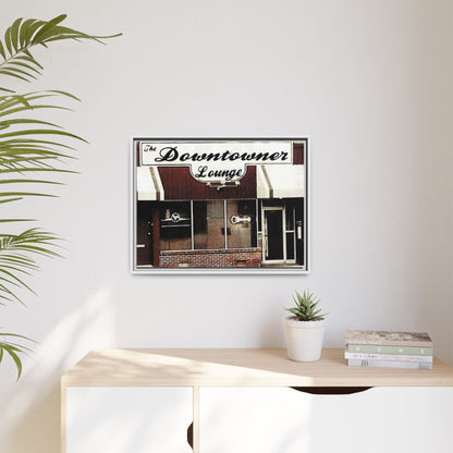 DownTowner Lounge Matte Canvas, Framed (Multi-color)