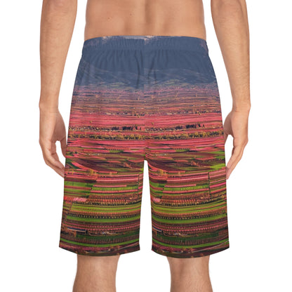 Greek Spring Men's Board Shorts (AOP)