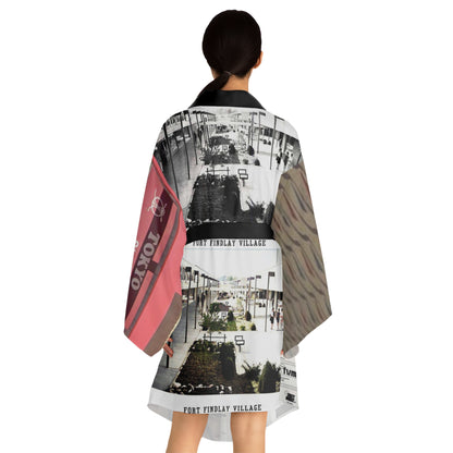 Findlay Village Mall Long Sleeve Kimono Robe (AOP)