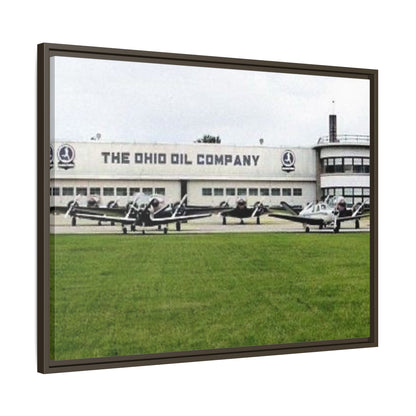 Findlay Airport Vintage Framed Canvas Art - The Ohio Oil Company