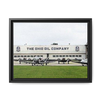 Findlay Airport Vintage Framed Canvas Art - The Ohio Oil Company