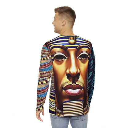 Nina Egyptian Queen Men's Long Sleeve Shirt (AOP)