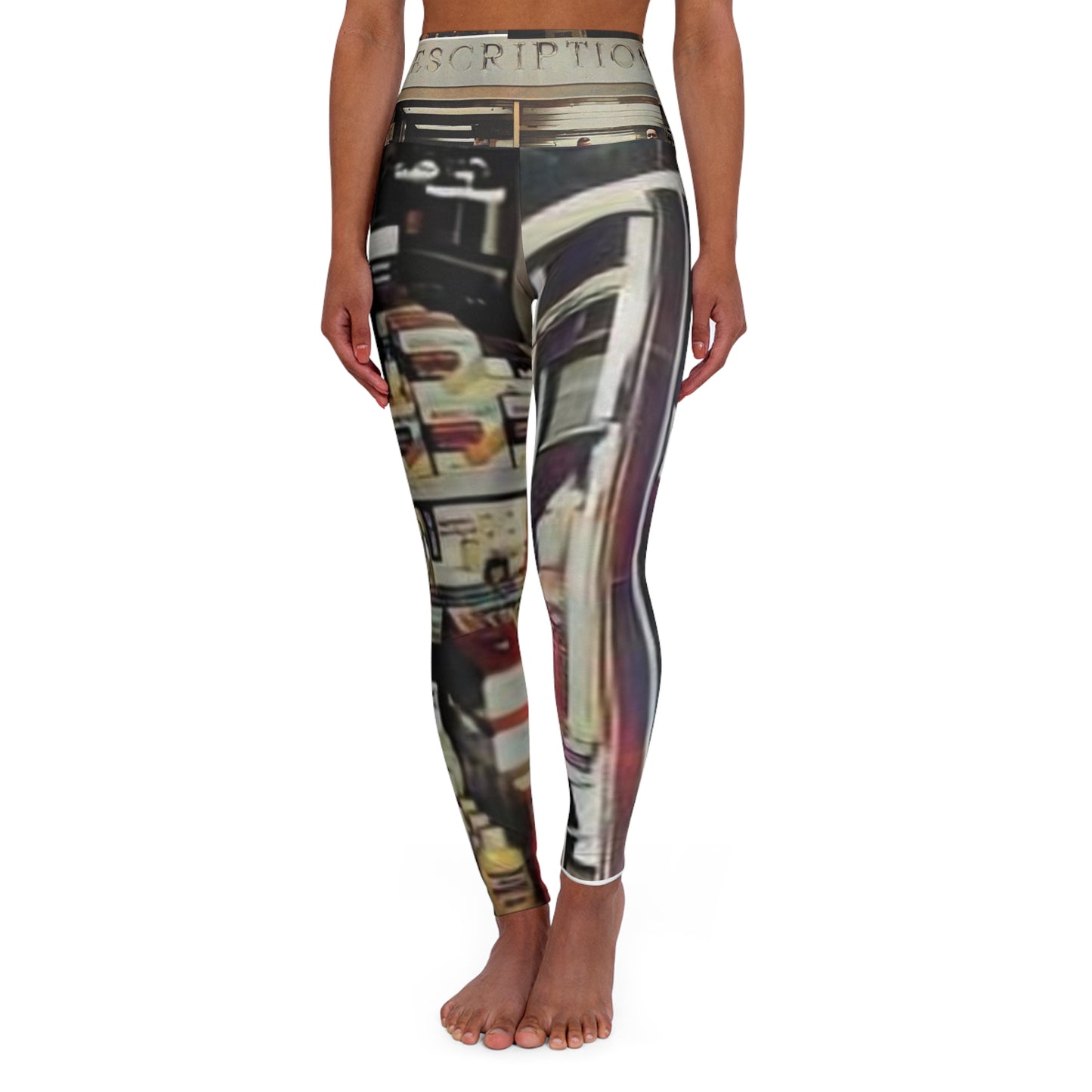 B&G Drugs High Waisted Yoga Leggings (AOP)