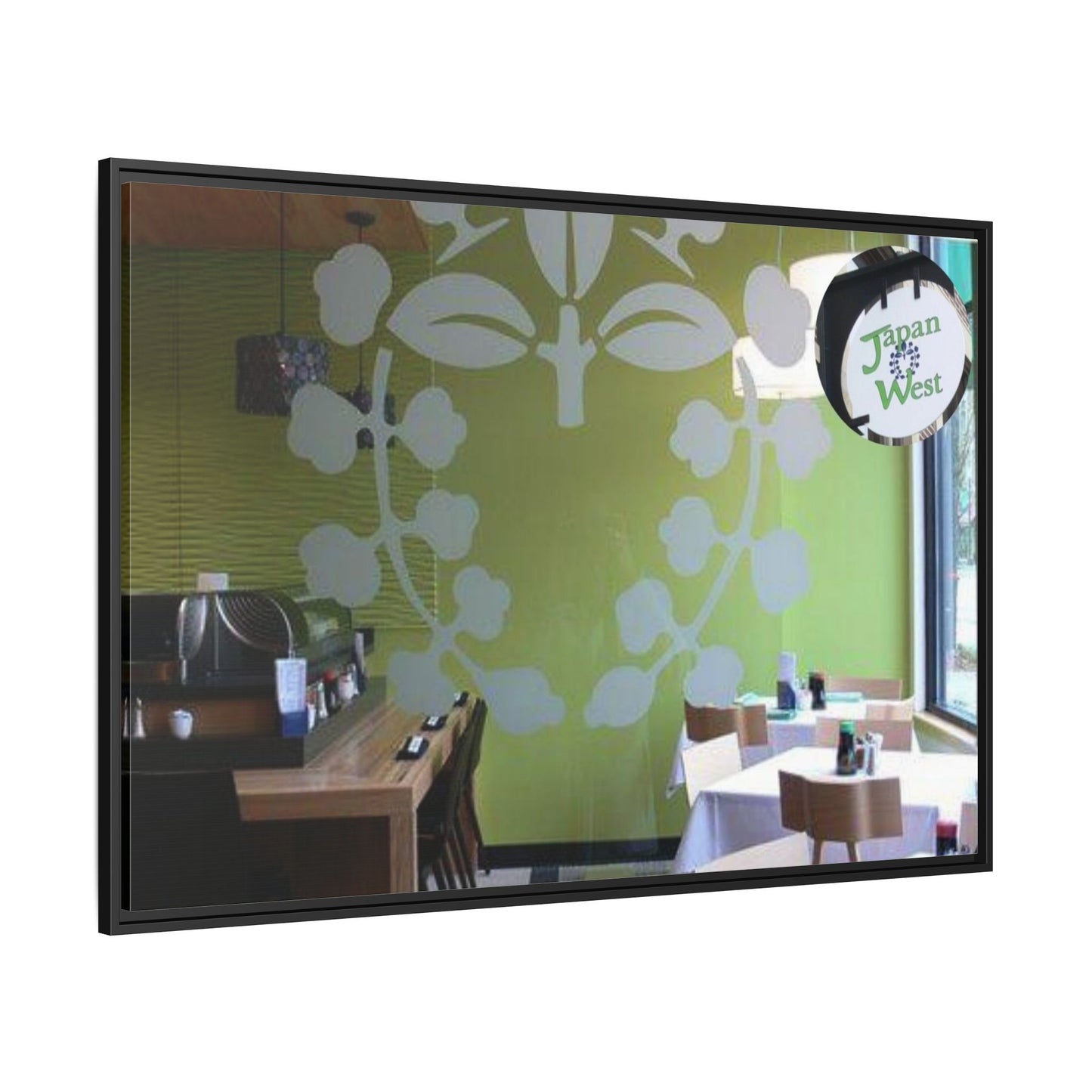 Japan West Findlay O. Modern Botanical Canvas Art - Framed Wall Decor for Dining Spaces