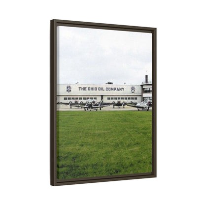 Findlay Airport Vintage Framed Canvas Art - The Ohio Oil Company