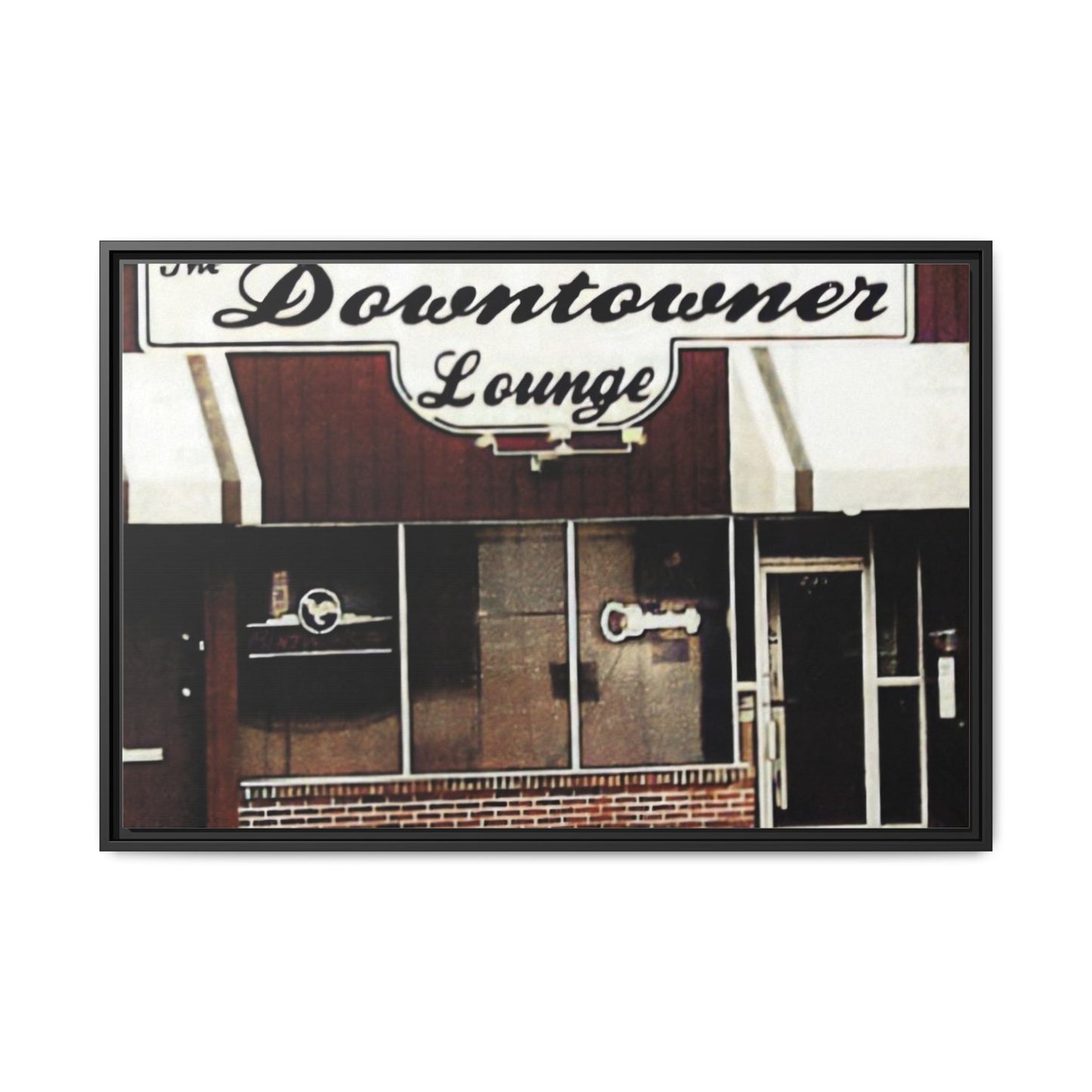 DownTowner Lounge Matte Canvas, Framed (Multi-color)