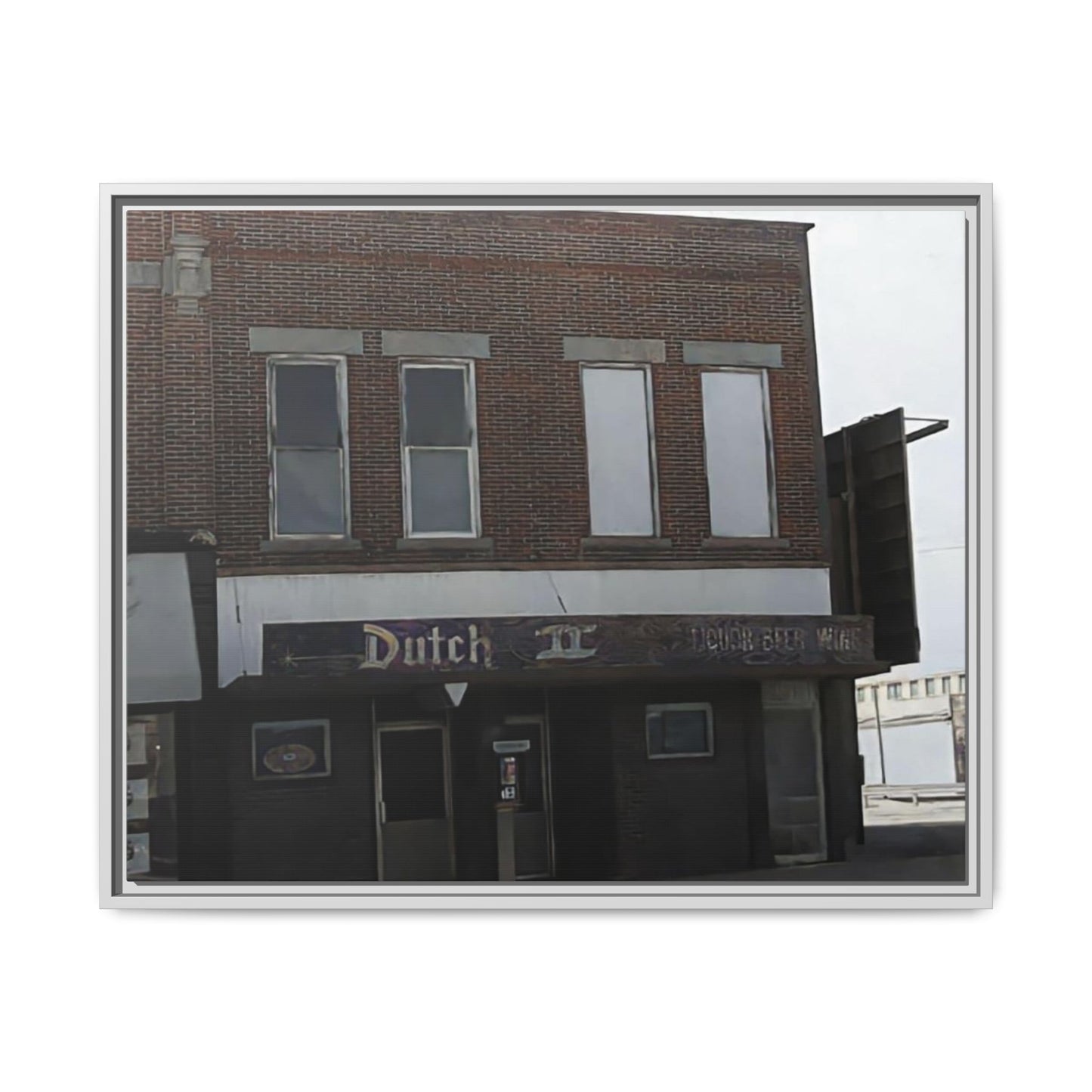 Dutch II Vintage Dutch Bar Framed Canvas Print - Retro Wall Art