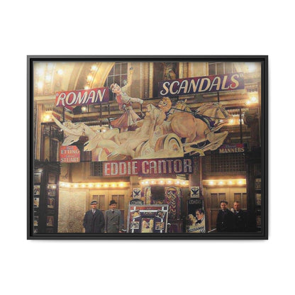 Roman Scandals Royal Theater Vintage Theater Framed Matte Canvas | Eddie Cantor Art