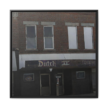 Dutch II Vintage Dutch Bar Framed Canvas Print - Retro Wall Art