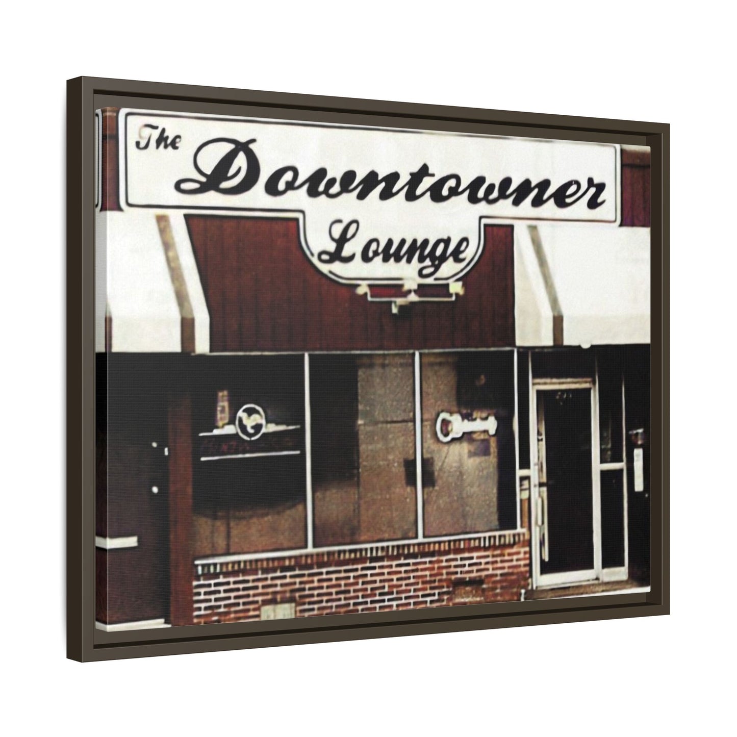 DownTowner Lounge Matte Canvas, Framed (Multi-color)