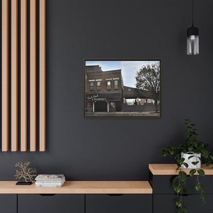 Uncle Buck & Boudreaux’s Framed Matte Canvas Art - Uncle Buck & Boudreaux's Street Scene Decor