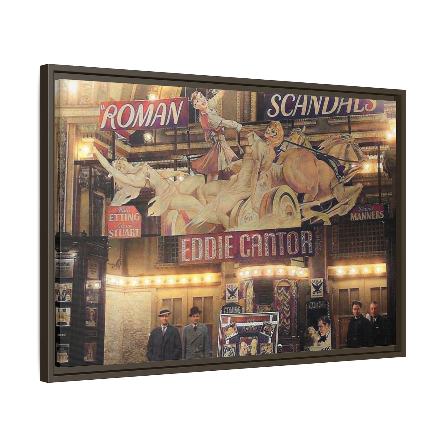 Roman Scandals Royal Theater Vintage Theater Framed Matte Canvas | Eddie Cantor Art