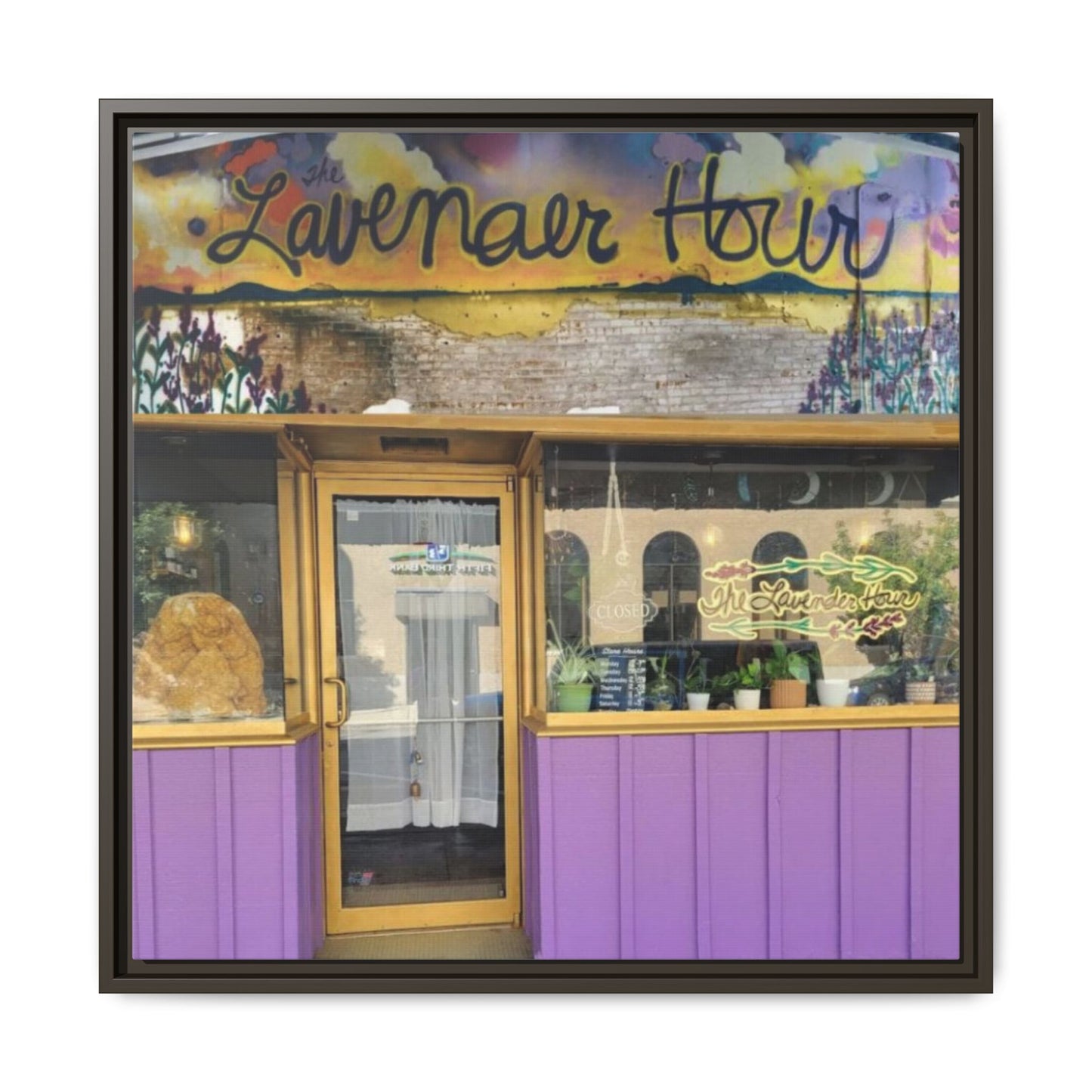 The Lavender Hour Findlay O. Framed Matte Canvas Art - The Lavenear Hour Storefront Decor