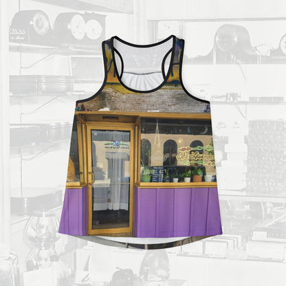 113 E Crawford Lavender Hour Homer Bean Women's Tank Top (AOP)