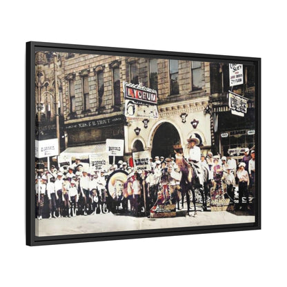 Lyceum Teater Matte Canvas, Framed (Multi-color)