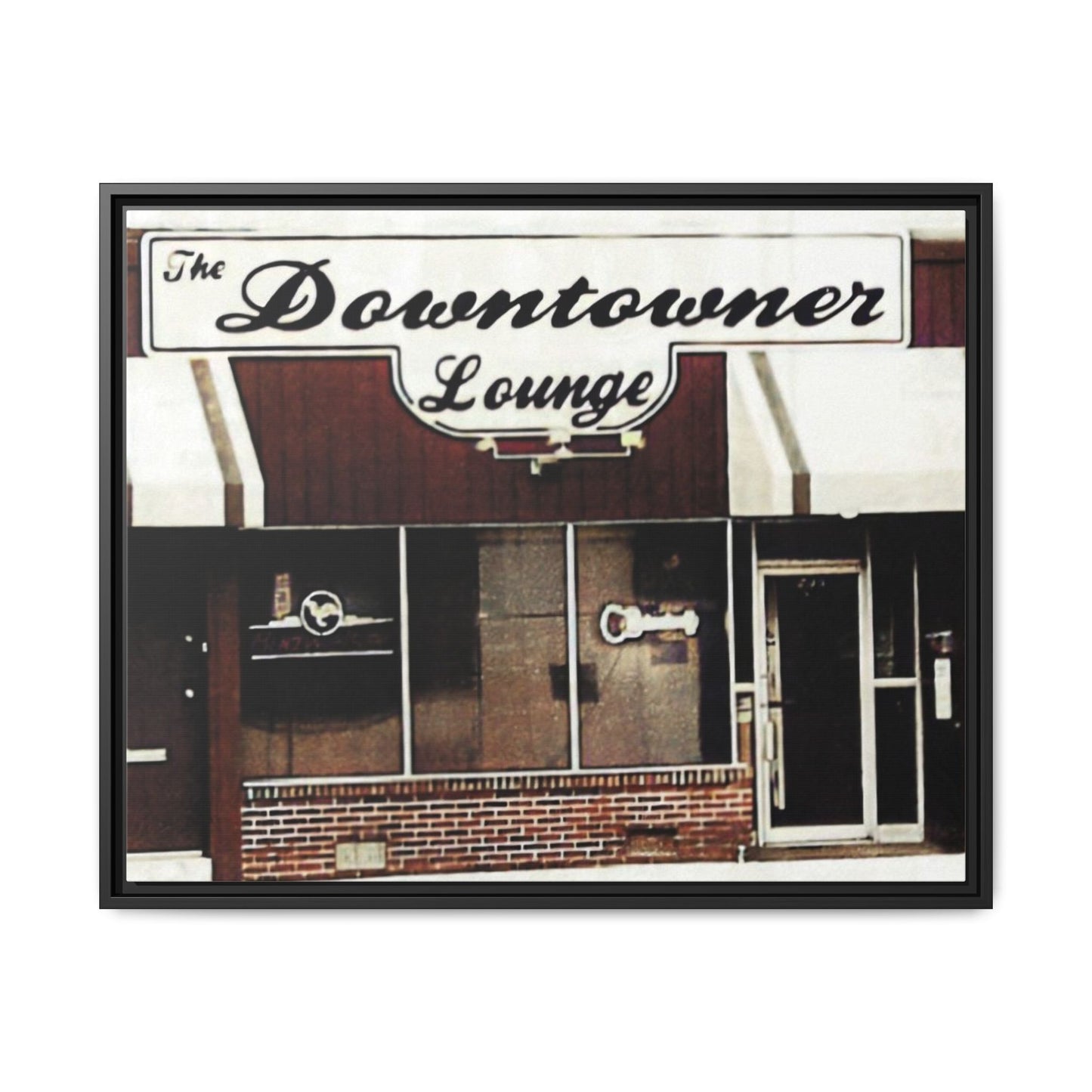 DownTowner Lounge Matte Canvas, Framed (Multi-color)