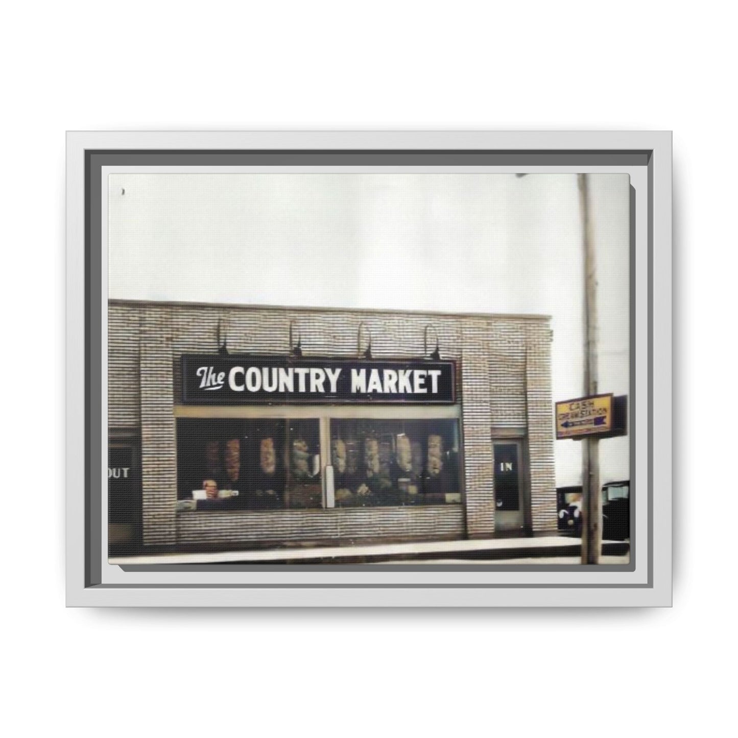 COUNTRY MARKET Findlay’s 224 Vintage Country Market Framed Matte Canvas Art