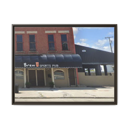 Brew U Framed Matte Canvas Wall Art - Brew Pub Sports Theme