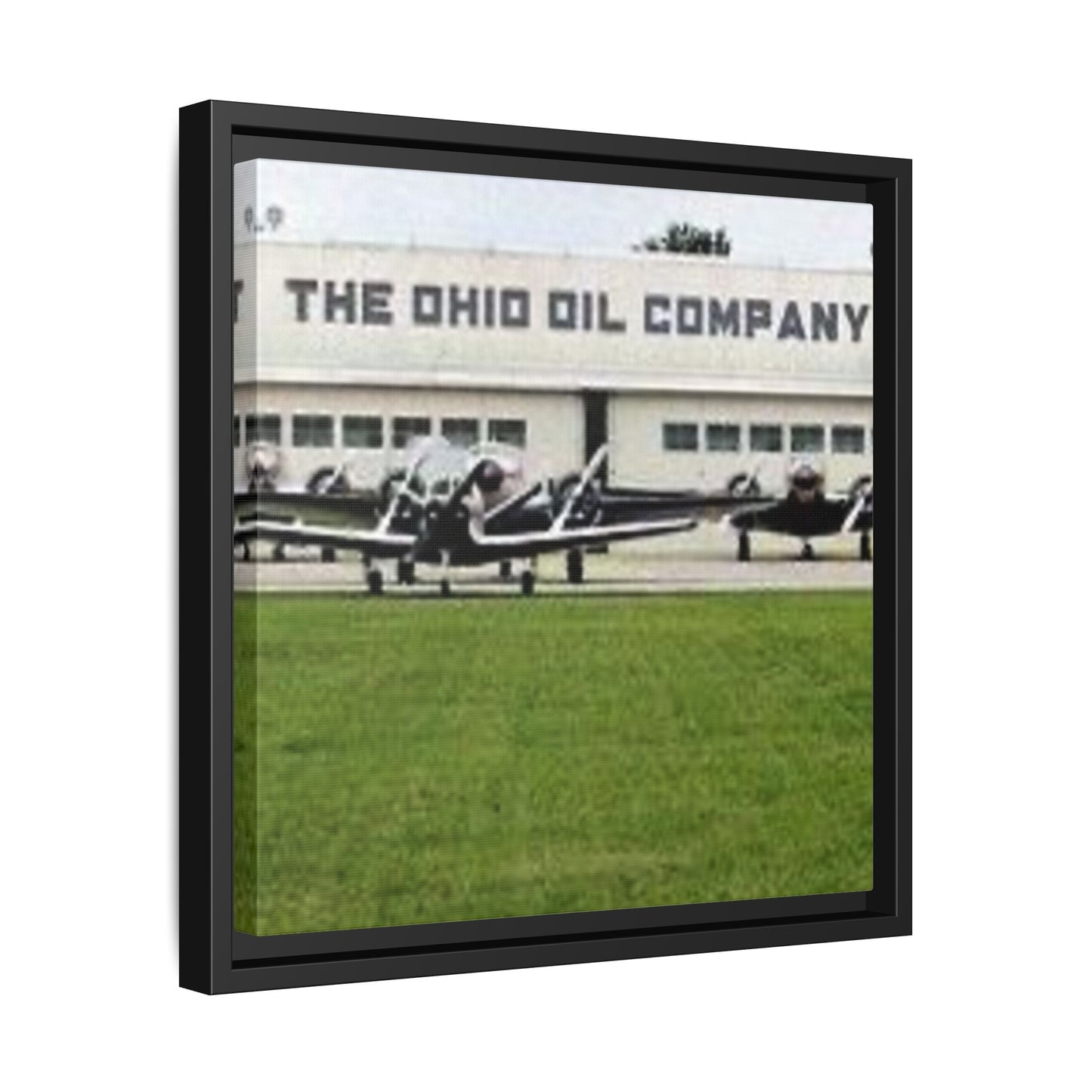 Findlay Airport Vintage Framed Canvas Art - The Ohio Oil Company