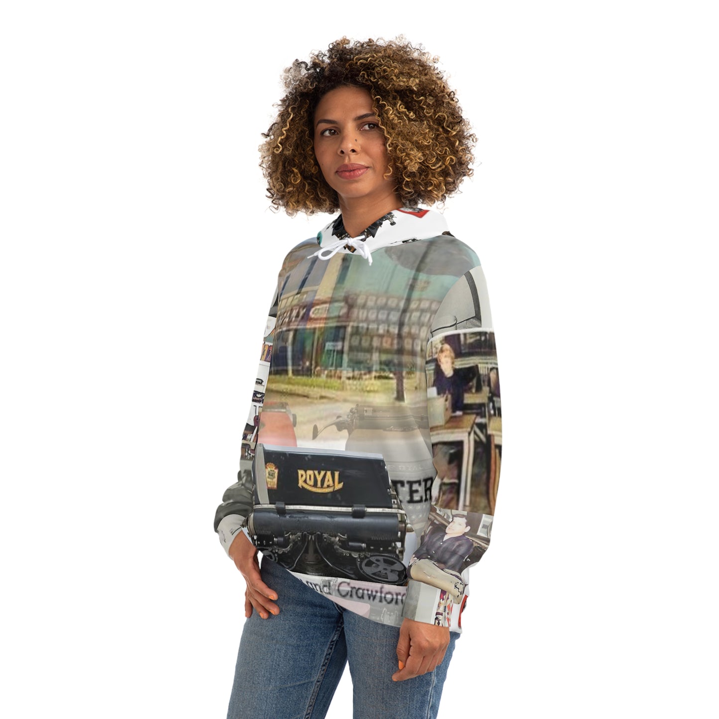 Evans Typewriter Fashion Hoodie (AOP)