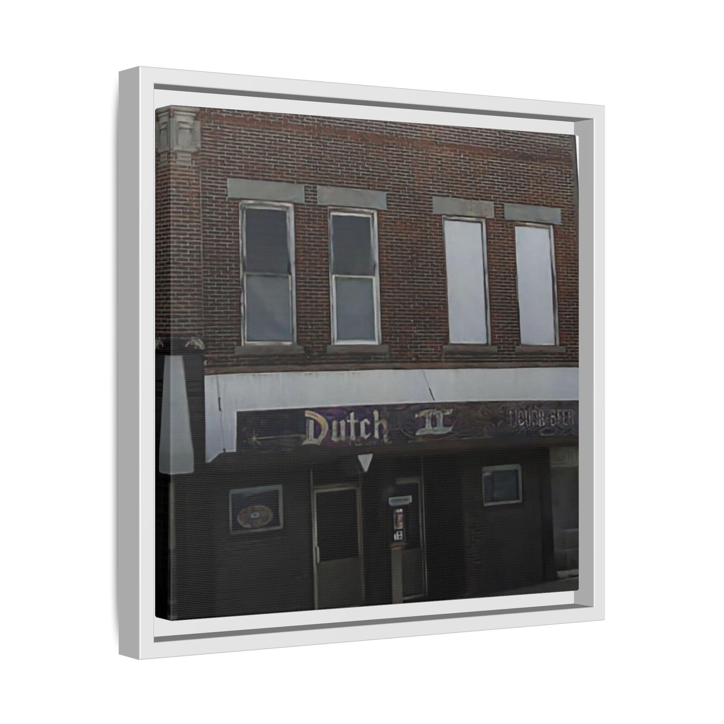 Dutch II Vintage Dutch Bar Framed Canvas Print - Retro Wall Art