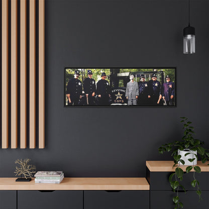 Keystone Cops Vintage Framed Canvas Wall Art