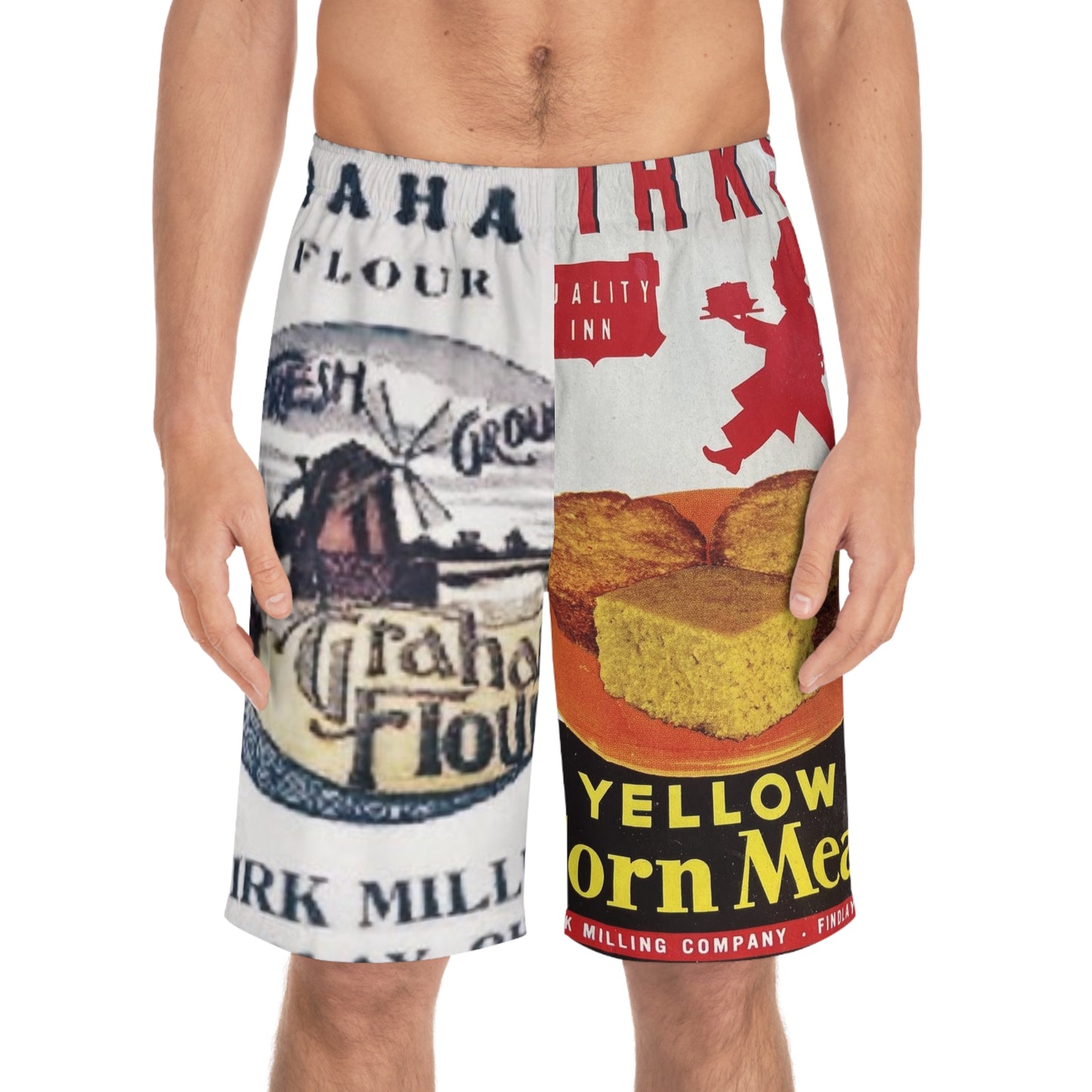 Kirk Milling Packaging Men's Board Shorts (AOP)