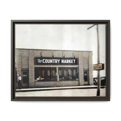 COUNTRY MARKET Findlay’s 224 Vintage Country Market Framed Matte Canvas Art