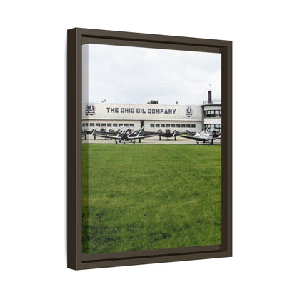 Findlay Airport Vintage Framed Canvas Art - The Ohio Oil Company