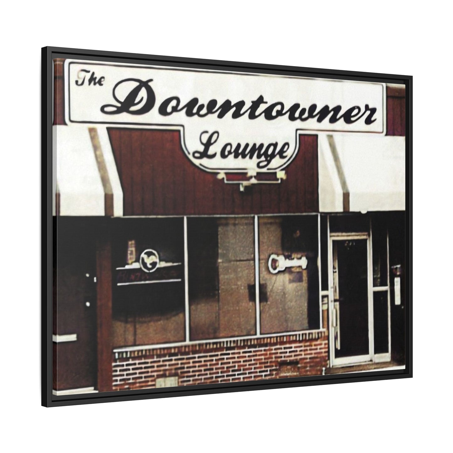 DownTowner Lounge Matte Canvas, Framed (Multi-color)