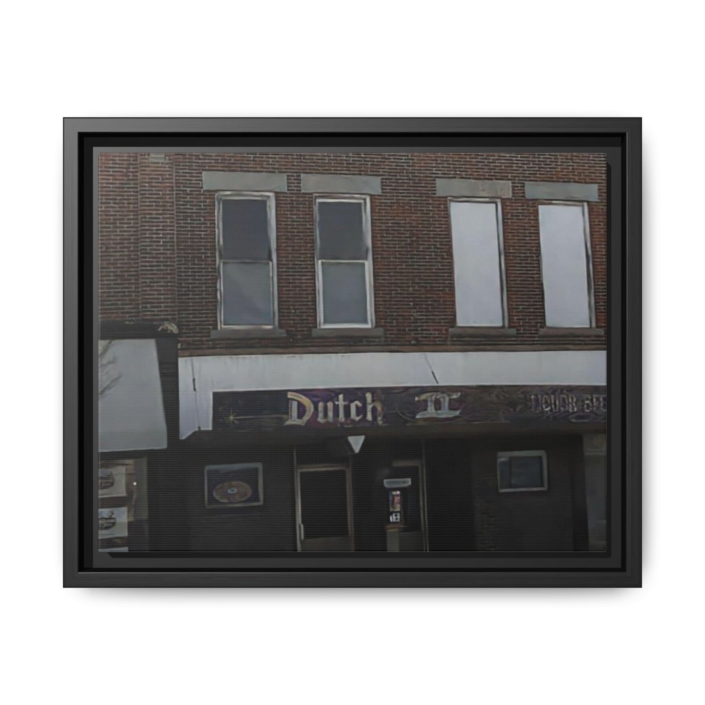 Dutch II Vintage Dutch Bar Framed Canvas Print - Retro Wall Art