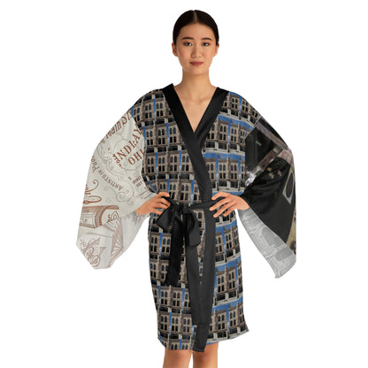 Beehive Long Sleeve Kimono Robe (AOP)