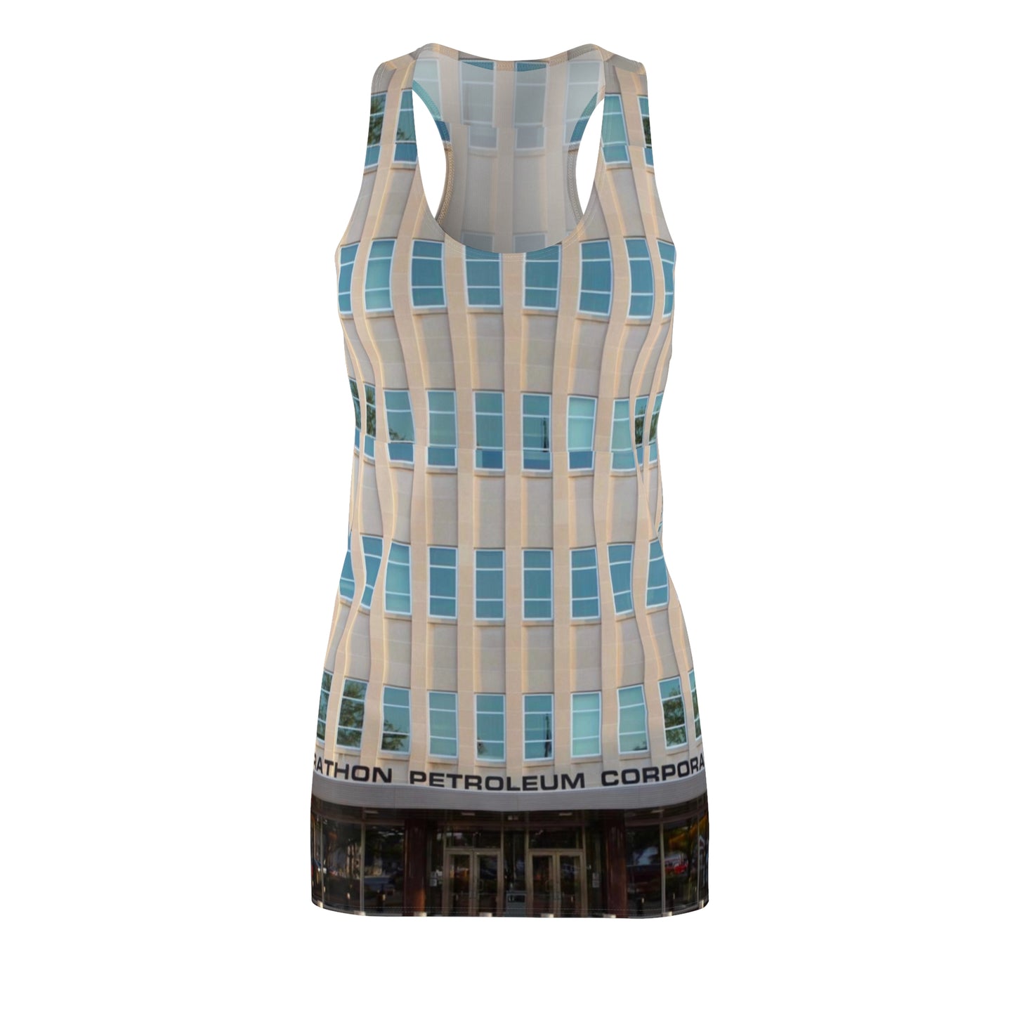 Marathon Entrance Women's Cut & Sew Racerback Dress (AOP)