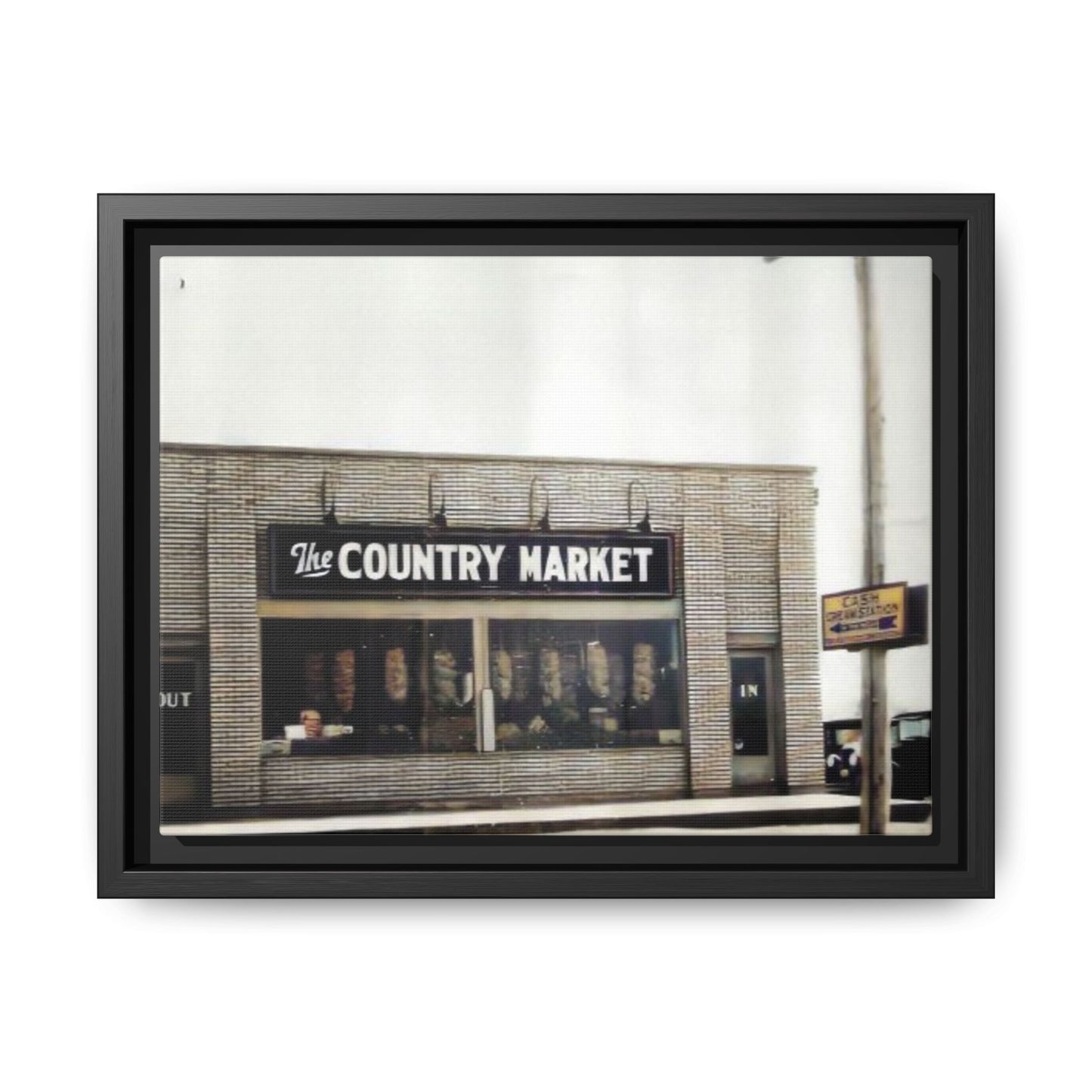 COUNTRY MARKET Findlay’s 224 Vintage Country Market Framed Matte Canvas Art