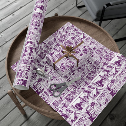 FINDLAY CINEMAS colorway Eggplant Gift Wrap