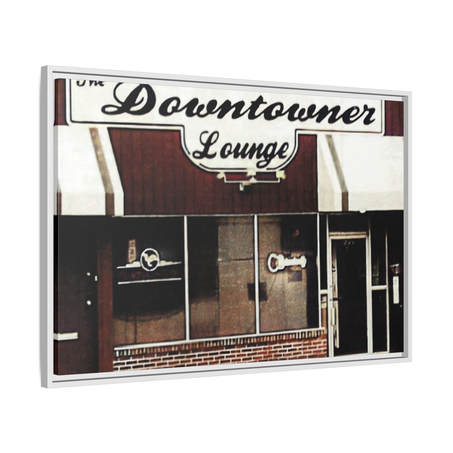 DownTowner Lounge Matte Canvas, Framed (Multi-color)