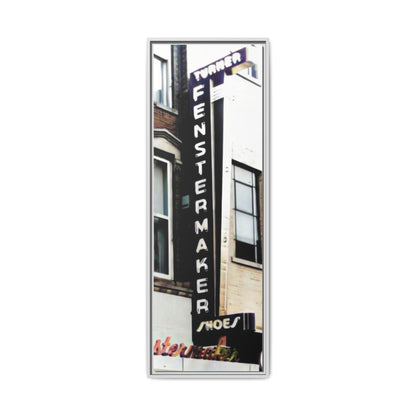 Turner-Fenstermaker Shoes Sign Matte Canvas, Framed (Multi-color)