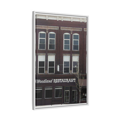 Woodland Restaurant Findlay O. Framed Matte Canvas Print - Woodland Restaurant Art for Home Decor