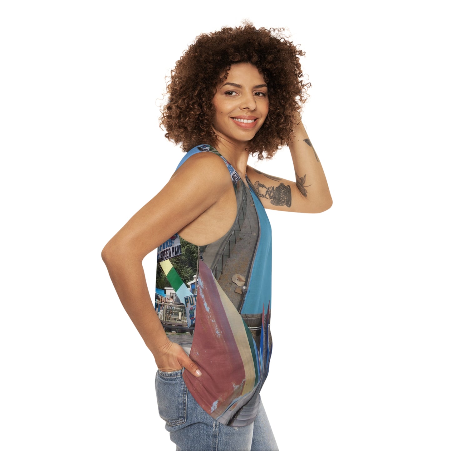 Putt n Pond Unisex Tank Top (AOP)