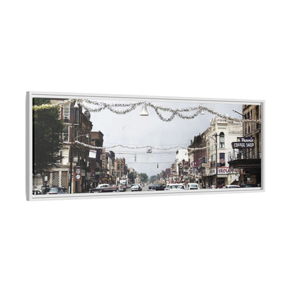 1960 200 BLOCK SOUTH MAIN [WEST] & [EAST] Findlay, O. — Vintage Matte Canvas Wall Art - Framed