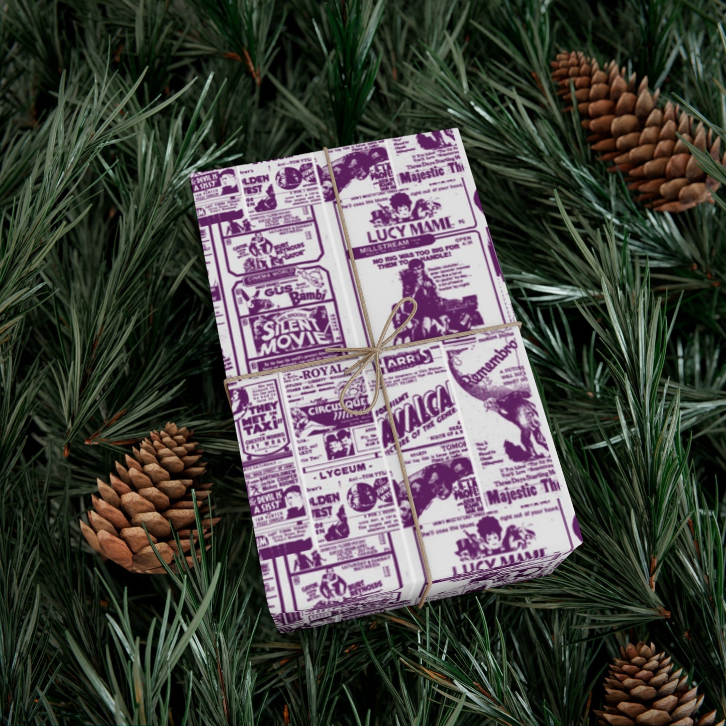 FINDLAY CINEMAS colorway Eggplant Gift Wrap