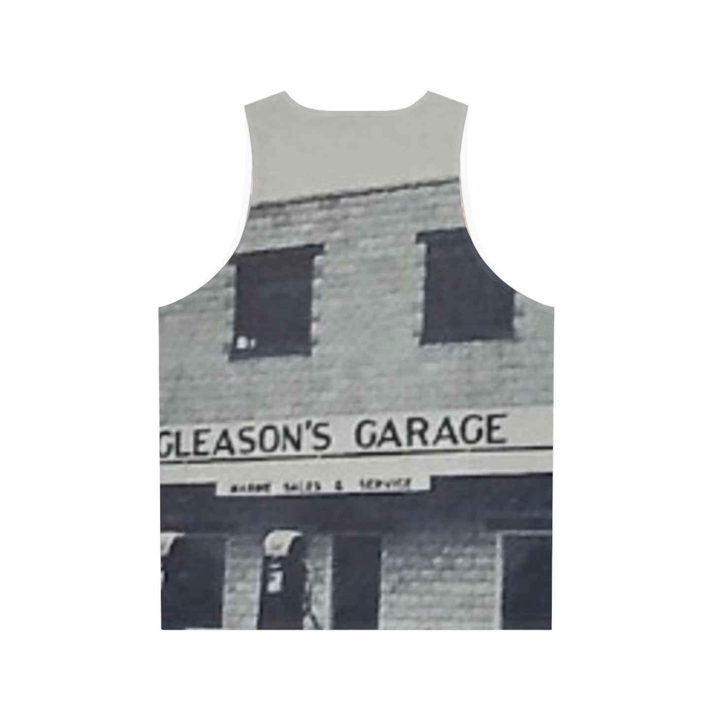 Gleason’s Garage Unisex Tank Top (AOP)