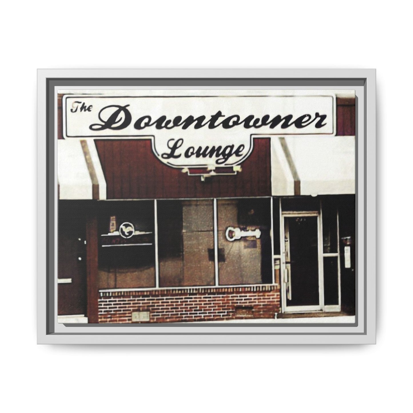 DownTowner Lounge Matte Canvas, Framed (Multi-color)