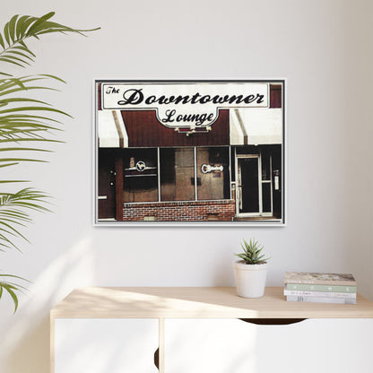 DownTowner Lounge Matte Canvas, Framed (Multi-color)