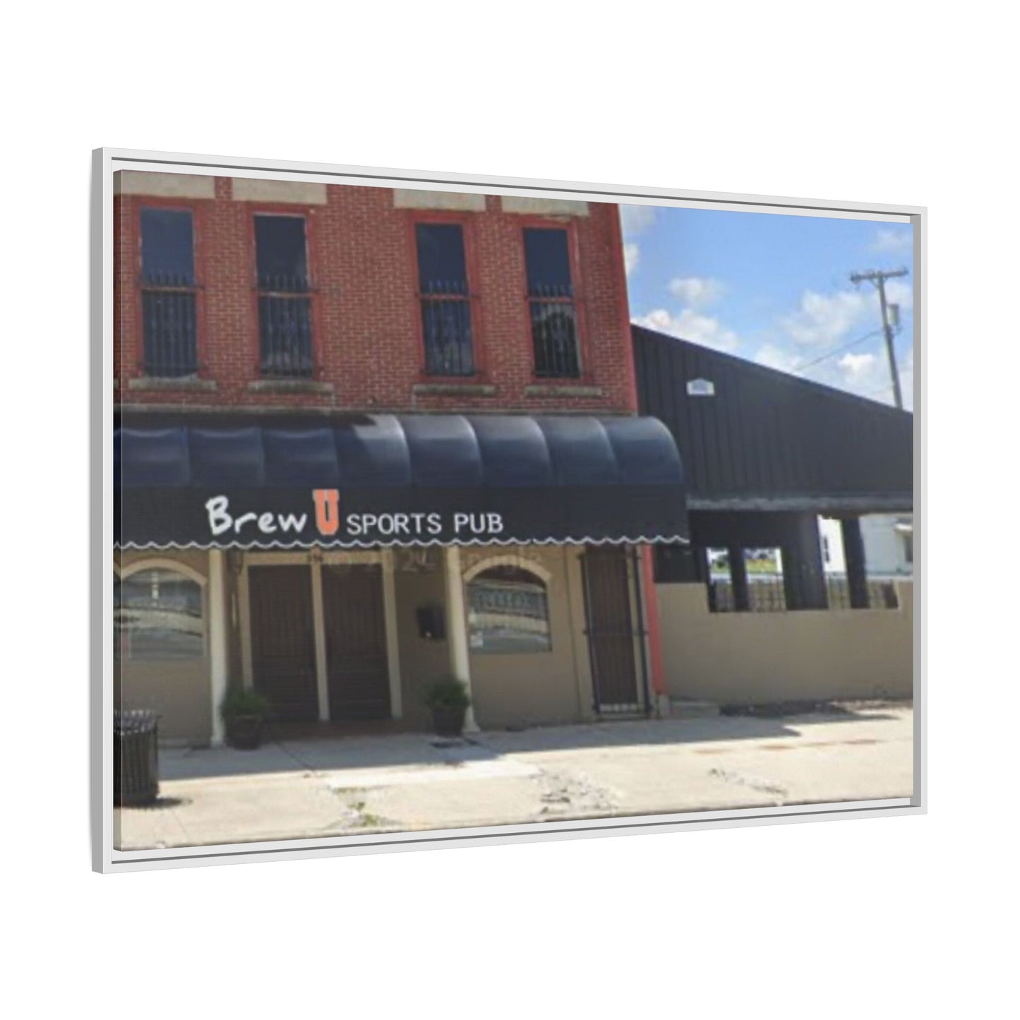 Brew U Framed Matte Canvas Wall Art - Brew Pub Sports Theme