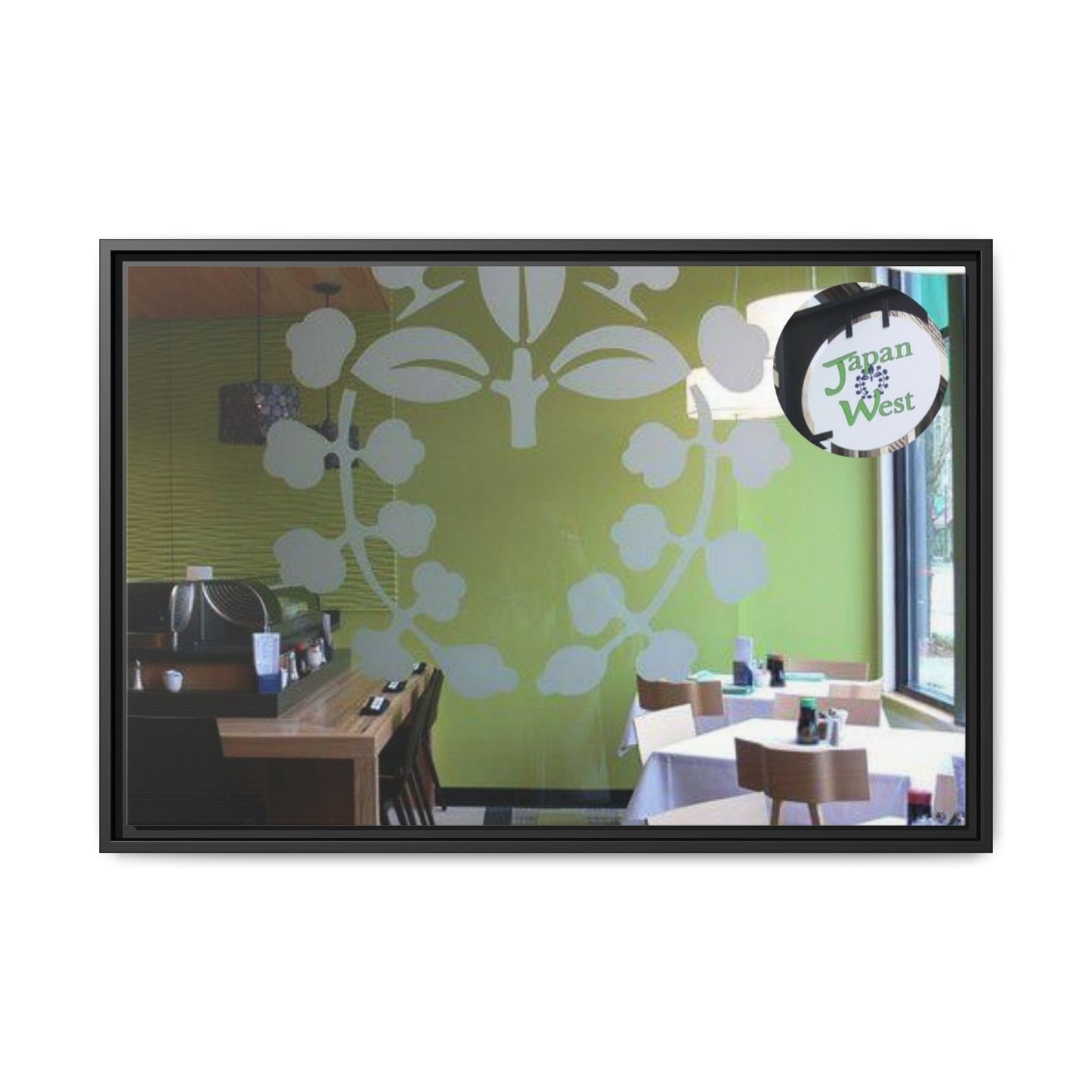 Japan West Findlay O. Modern Botanical Canvas Art - Framed Wall Decor for Dining Spaces