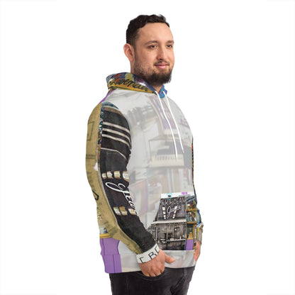 Lavender Hour Homer Bean 113 E Crawford Fashion Hoodie (AOP)