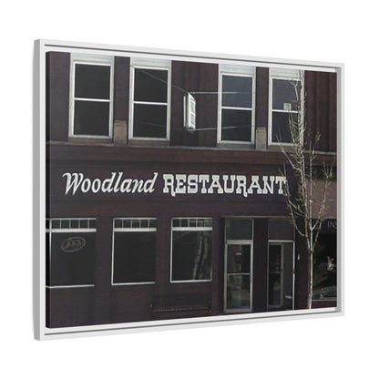 Woodland Restaurant Findlay O. Framed Matte Canvas Print - Woodland Restaurant Art for Home Decor